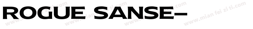 rogue sanse字体转换